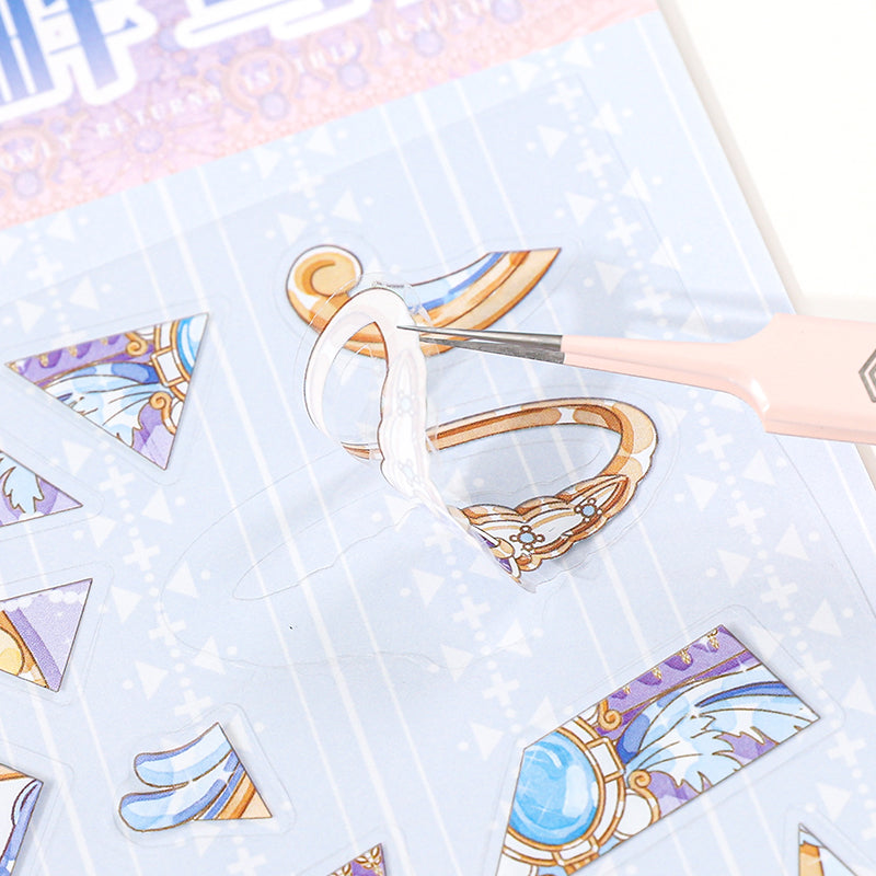 Jigsaw Large Landscape Sticker - Creative Sticker for DIY Handwritten Note Pages - Scene Sticker