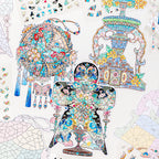 Jigsaw landscape stickers - Creative miniature scenes, 3D scene stickers