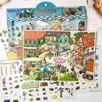 3D miniature landscape stickers for DIY scene notebook, brain-teasing and fun collage toys