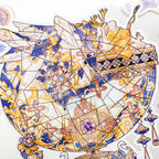 Jigsaw Large Landscape Sticker - Creative Sticker for DIY Handwritten Note Pages - Scene Sticker