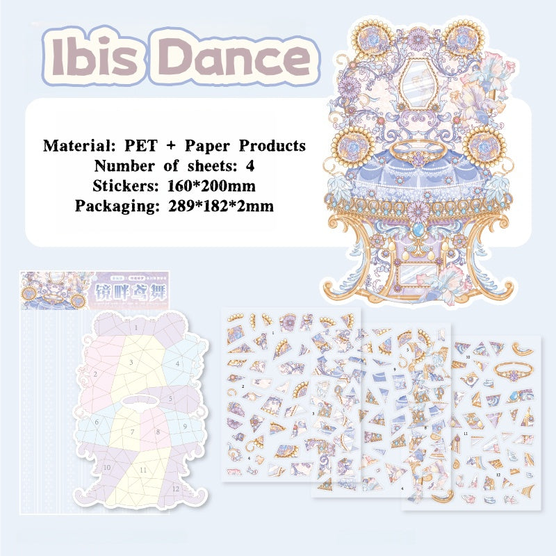 Jigsaw Large Landscape Sticker - Creative Sticker for DIY Handwritten Note Pages - Scene Sticker