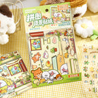 Landscaping stickers, extraordinary journey, cute little animals, trash magazine, DIY scene puzzle