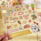 Landscaping stickers, extraordinary journey, cute little animals, trash magazine, DIY scene puzzle