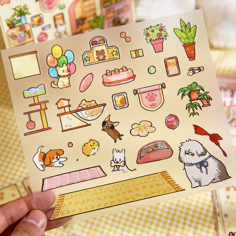 Landscaping stickers, extraordinary journey, cute little animals, trash magazine, DIY scene puzzle