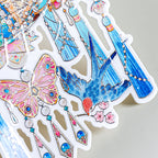 Jigsaw landscape stickers - Creative miniature scenes, 3D scene stickers