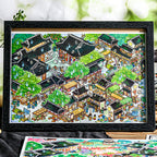 Extra-large miniature landscape stickers - Lü Zhai Zhi Yi (Strange Tales from a Chinese Studio) - DIY scene handbooks - Scene stickers