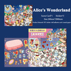 Pegatinas para crear escenas de exploración del tiempo, materiales para decorar diarios, cuentos de hadas de ensueño, manualidades creativas