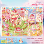 Cute Rabbit-Themed Landscape Stickers, Build a Rabbit World, Creative Journal Decoration Collage with Playful Stickers