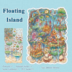 Fantasy Adventure Journey Themed Scene Stickers, DIY Creative Decorative Stickers, Immersive Collage Materials