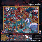 Yilan Slightly Spooky Themed Scenery Stickers, Creative Bullet Journal Decoration Stickers for Immersive Miniature Horror World