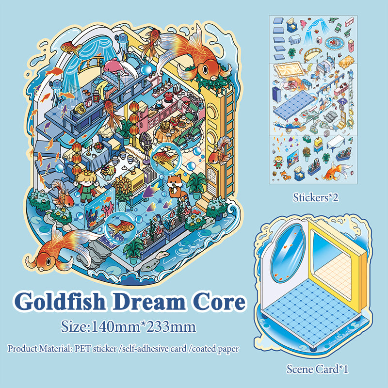 Fairy Tale Themed Creative Stickers, 3D DIY Collage for Scene-Making Stickers