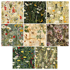 Twenty-four greeting cards featuring plant and flower patterns can be used to make explosion boxes, DIY origami, and gift box decorations.