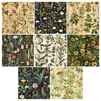 Twenty-four greeting cards featuring plant and flower patterns can be used to make explosion boxes, DIY origami, and gift box decorations.