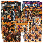 24pcs Halloween pumpkin-patterned greeting cards can be used to make explosion boxes, DIY origami, and decorate notebook covers.