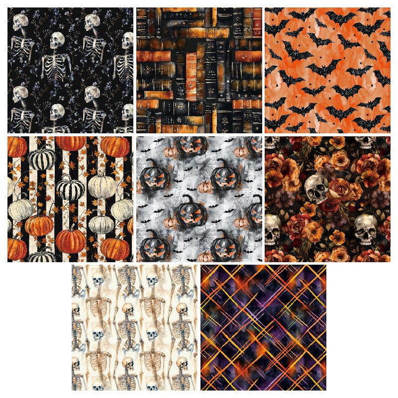 24pcs Halloween pumpkin-patterned greeting cards can be used to make explosion boxes, DIY origami, and decorate notebook covers.