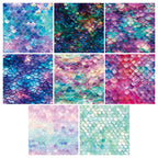 24 pieces of mermaid scales can be used to make an explosion box, DIY origami, or decorate a notebook.