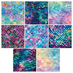 24 pieces of mermaid scales can be used to make an explosion box, DIY origami, or decorate a notebook.