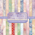 24PCS dreamy-style greeting cards can be used to make explosion boxes, flower-decorated cards, and garbage magazine decorations.