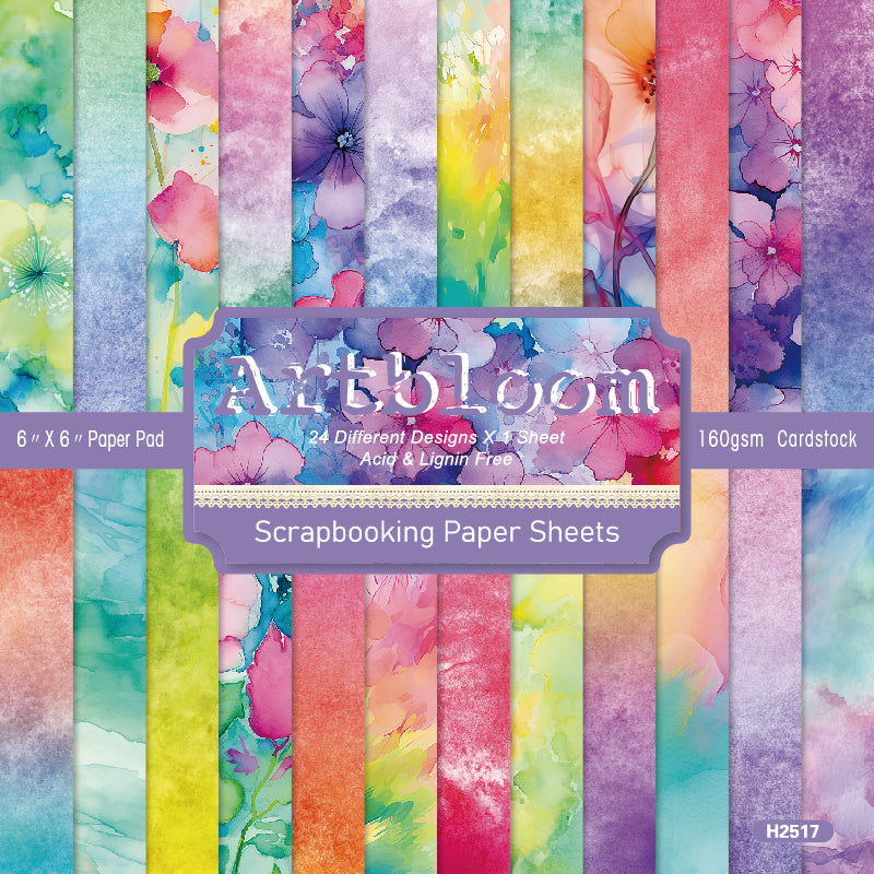 24 colorful greeting cards with artistic watercolor flower style, used as floral decoration cards and message cards for weddings.