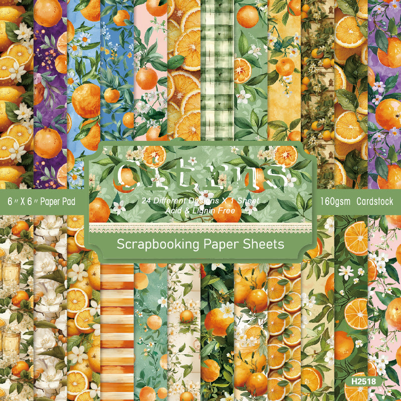 24 pieces of colorful greeting cards featuring lemon and orange patterns are used as flower decoration cards and message cards for the wedding.
