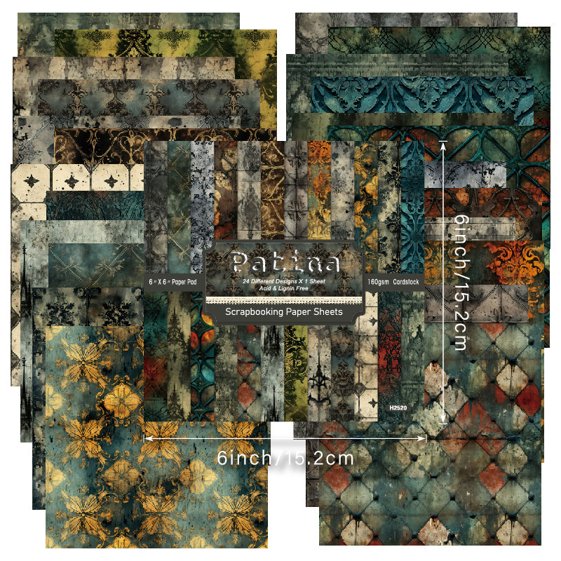 24pcs vintage greeting cards are used for wedding flower decoration cards, gift message cards, and room decoration cards.