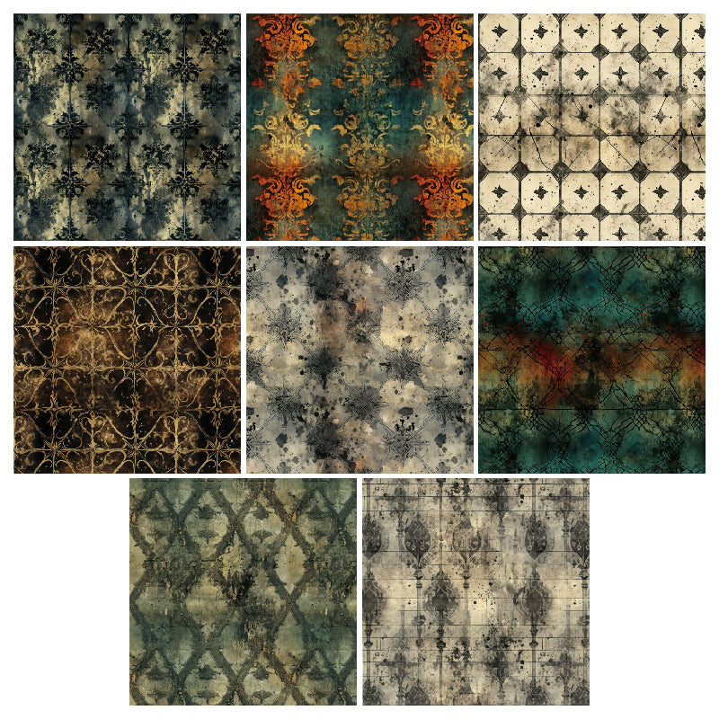 24pcs vintage greeting cards are used for wedding flower decoration cards, gift message cards, and room decoration cards.