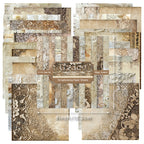 24 lace-patterned cards, intended for junk journal making and as gifts for DIY enthusiasts.