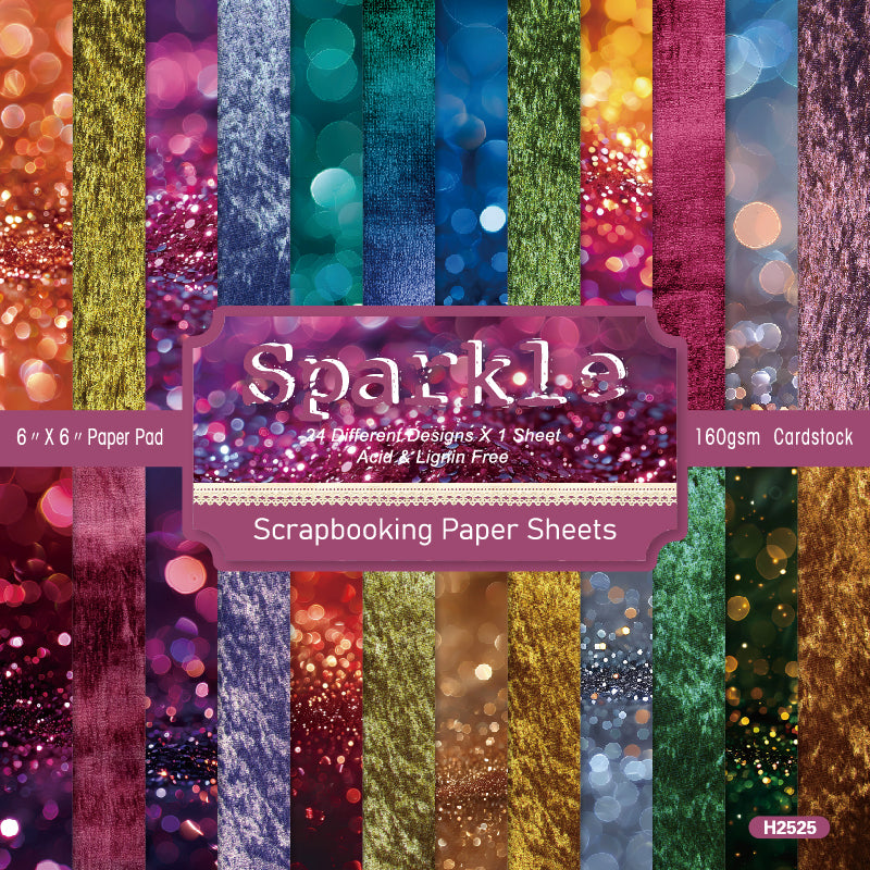 24 pieces of color star flash cards, used for making a scrapbook, as a gift for DIY enthusiasts.