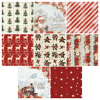 24 red Christmas-themed cards, suitable for junk journal making and also exquisite gifts for DIY enthusiasts.