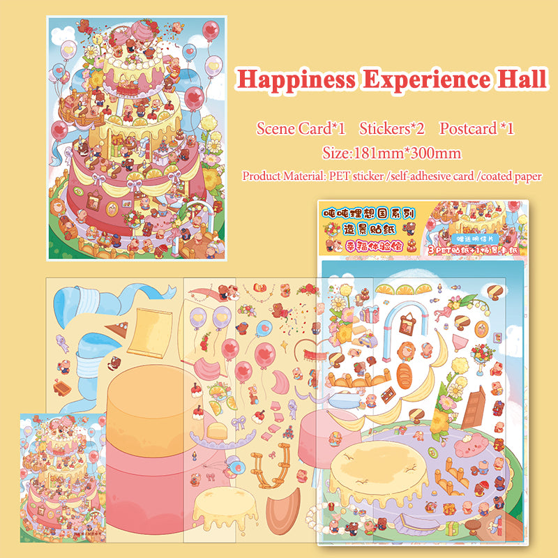 Pegatinas creativas para decorar diarios, pegatinas con temática de Dunden Ideal Country, suministros para diarios infantiles, pegatinas para decorar diarios y álbumes DIY