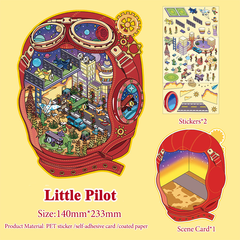 Fairy Tale Themed Creative Stickers, 3D DIY Collage for Scene-Making Stickers