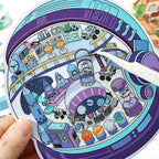 Creative Scrapbook Diorama Miniature Sticker Book,Immersive Mini World Scenes Collage