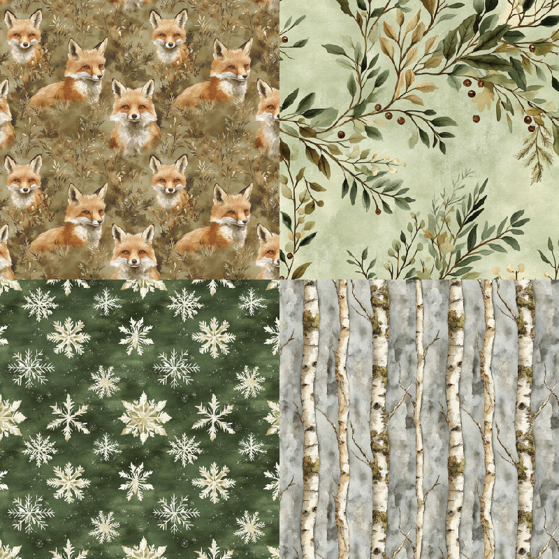 24 pieces of Lin Map Pattern Cards, used for making garbage magazines or notebook books. Gift box message card.