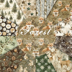 24 pieces of Lin Map Pattern Cards, used for making garbage magazines or notebook books. Gift box message card.