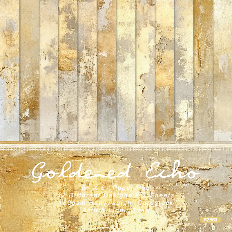 24 pieces of golden cards, used for wall decoration, message cards, flower cards and gift cards.