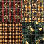 24PCS Christmas picture book-style cards, used as wall decorations and flower message cards.