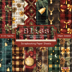 24PCS Christmas picture book-style cards, used as wall decorations and flower message cards.