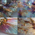 24 pieces of butterfly-style cards, suitable for wall decoration and flower message cards