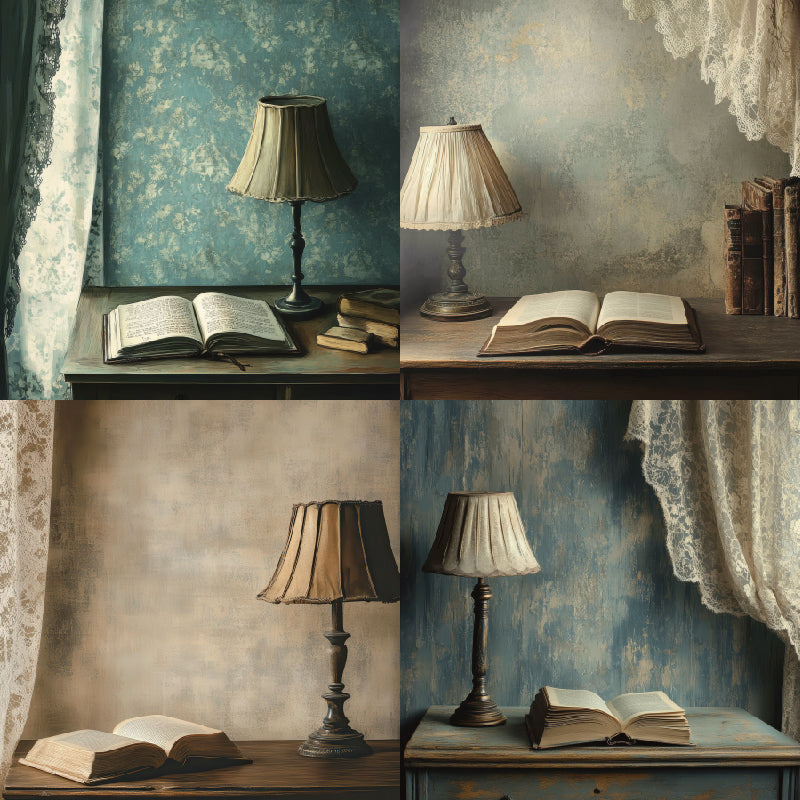 24 pieces of lace flower lantern-style cards, suitable for wall decoration and flower message cards