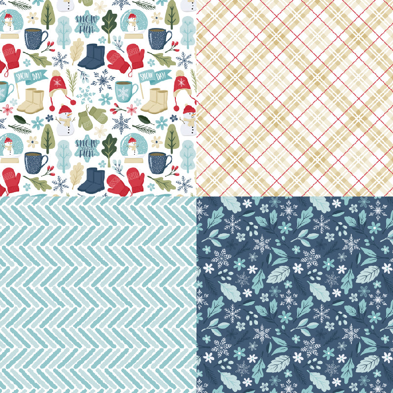 24PCS blue Christmas-themed cards are used for wall decoration and as decoration for DIY magazines.