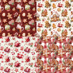 24pcs Christmas cream pattern cards are used for wall decoration and DIY scrapbook decoration.