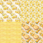 Twenty-four lemon-patterned cards are used for wall decoration and DIY scrapbook decoration.