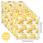 Twenty-four lemon-patterned cards are used for wall decoration and DIY scrapbook decoration.