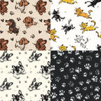 Cute Animal-Themed Material Paper, DIY Photo Album &amp; Journal Decoration Paper, Single-Sided Patterned Paper