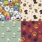 Cute Animal-Themed Material Paper, DIY Photo Album &amp; Journal Decoration Paper, Single-Sided Patterned Paper