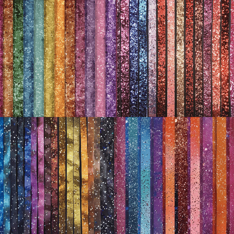 Colored Ribbon-Themed Material Paper, DIY Photo Album &amp; Journal Decoration Paper, Single-Sided Patterned Background Paper