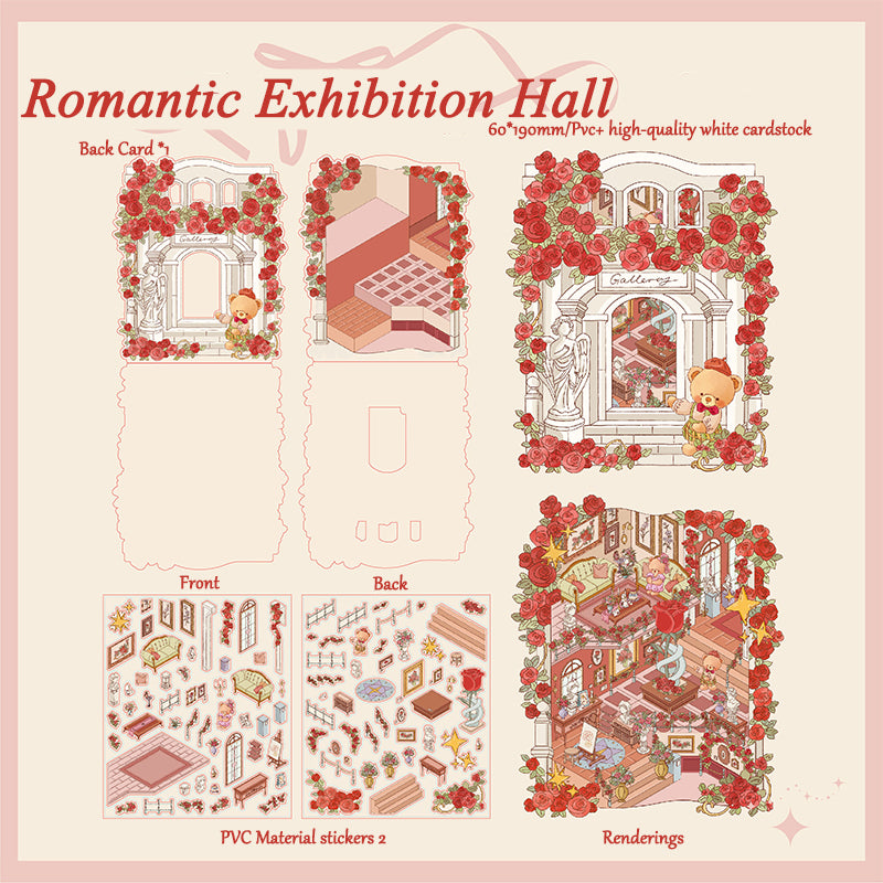 Romantic Cabin Miniature Landscape Stickers - DIY 3D House Creative Scrapbooking Decoration &amp; Collage Supplies