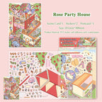 Creative Journal Decoration Stickers, Dunden Ideal Country Themed Scene Stickers, Childlike Journal Supplies, DIY Diary and Album Decoration Stickers