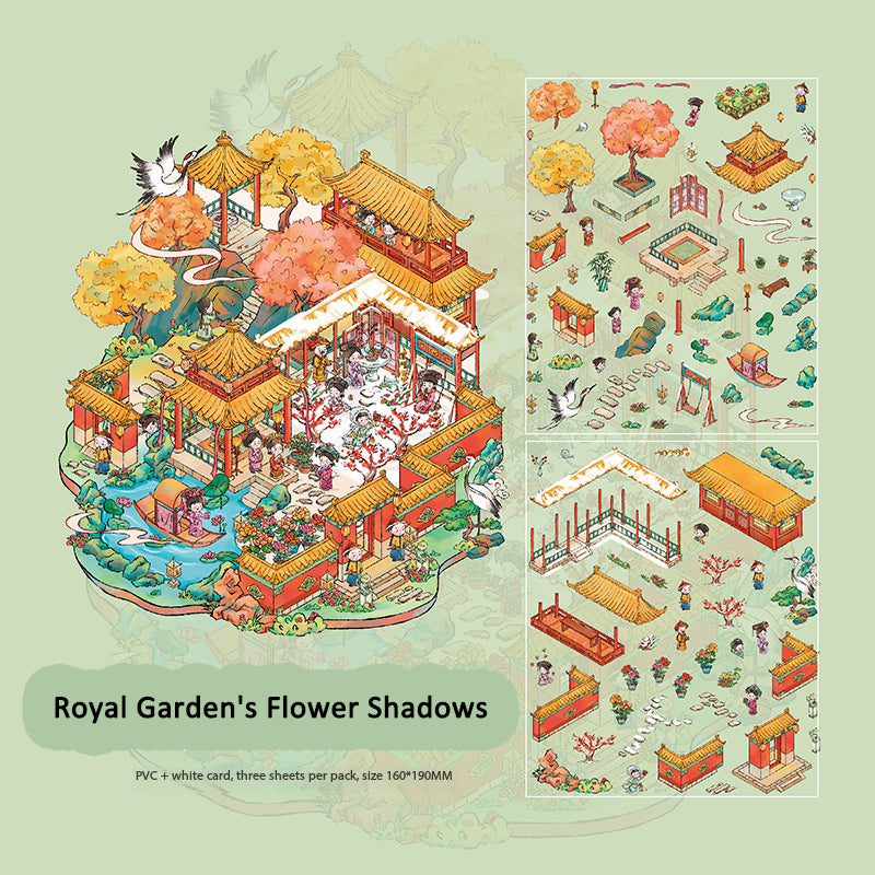 Classic Palace Theme Storage Diorama Stickers – DIY Stackable 3D Fun Toys