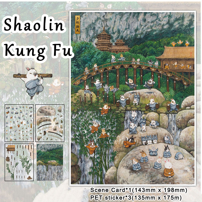 Xinyuyan "Xiyou" Series Landscape-Making Stickers: 3D Stereo Hut Scenes, Stress-Relief DIY Creative Decorations